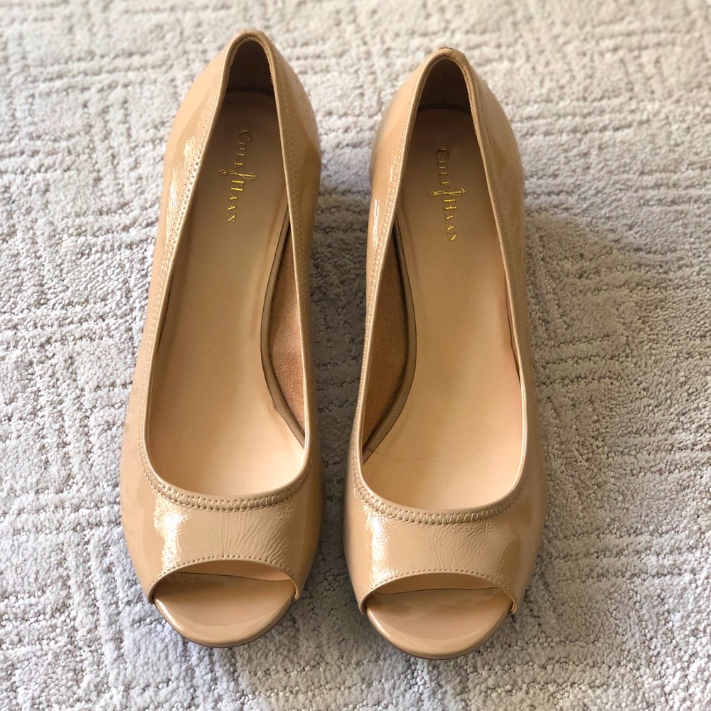 Cole Haan Nude Wedge Heel
